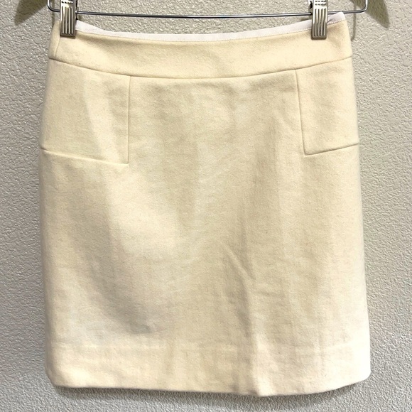J.Crew Off White Wool Mini Skirts - Picture 1 of 5
